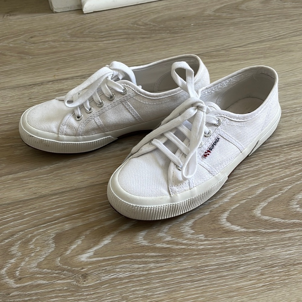 Superga Cotu Classic white canvas sneakers US7 EURO37.5
